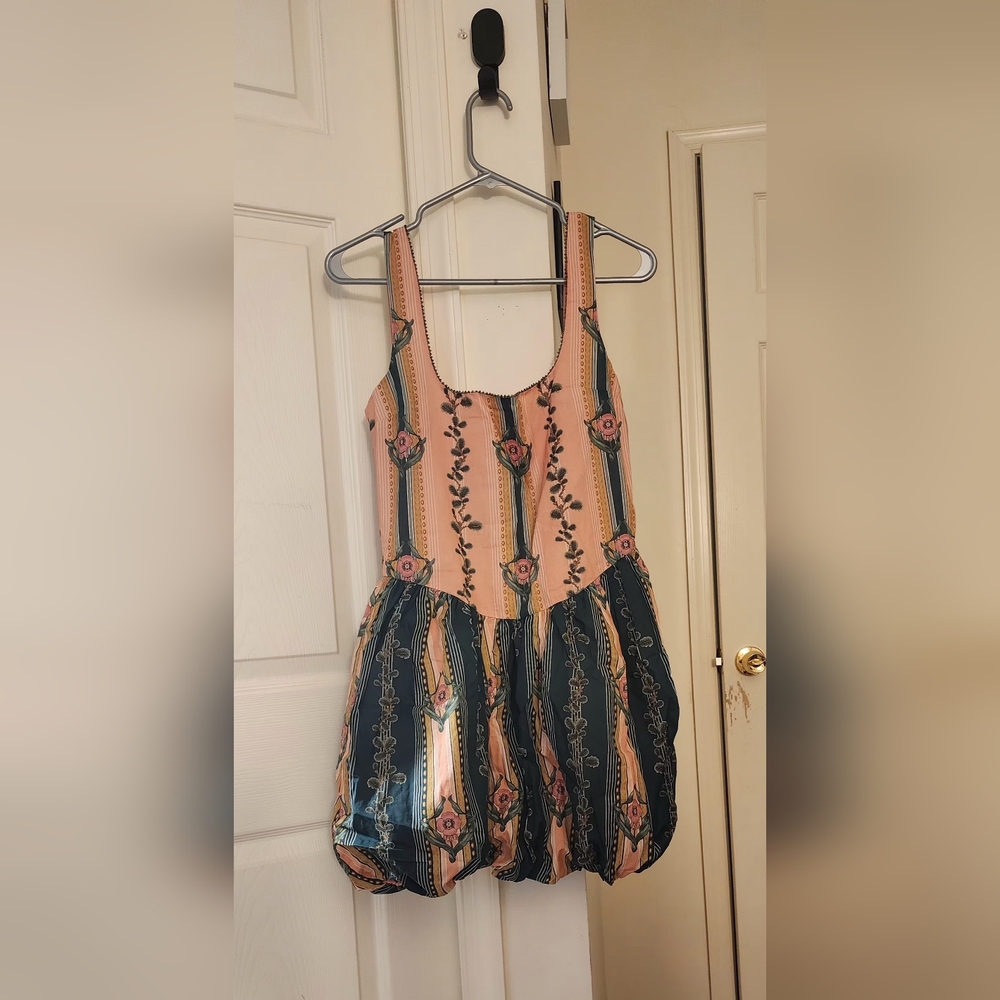 Free People Peach Floral Dress
